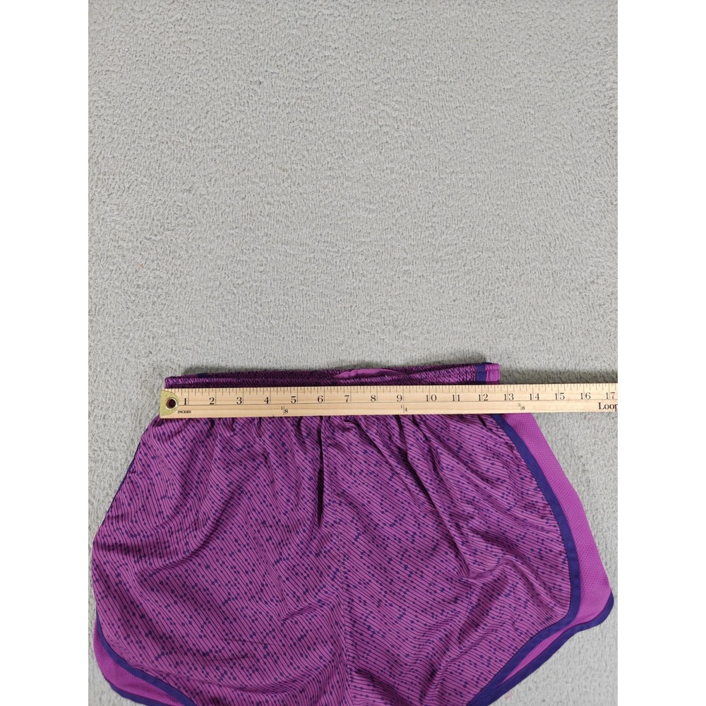 Nike Running Shorts Womens Medium Purple Dri-FIT Tempo Print Liner 719777-565 - Picture 10 of 13